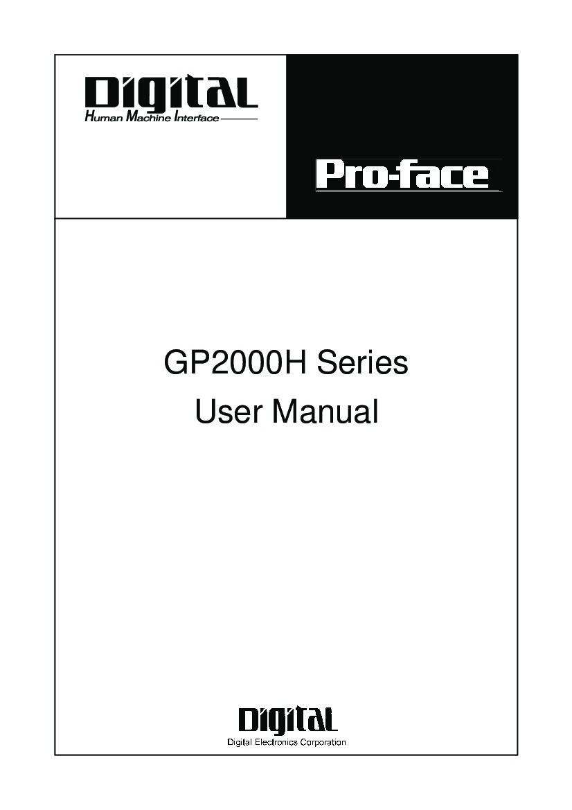 First Page Image of GP2301H-LG41-24V User Manual.pdf